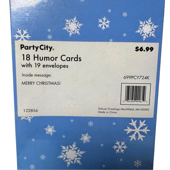 Vintage Party City Humor Christmas Cards Set - Picture 10 of 12